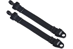 GPM Racing Rear Suspension Travel Limit Straps 108mm for Traxxas 1:7 Unlimited Desert Racer UDR PRO-Scale 4X4 85086-4 85076-4 Upgrade Parts - Black