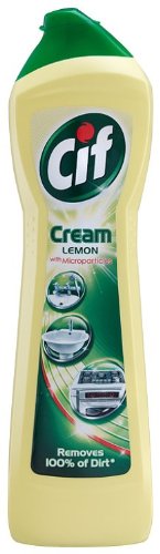 Crema Cif con fragancia a limón, de 500 ml, paquete de 4 unidades