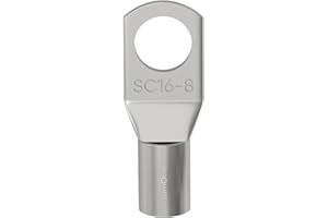 LUMONIC 10x Terminales de tubo sin aislar 16mm² M8