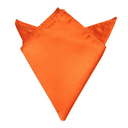 Pañuelo para hombre de poliéster para bolsillo, para negocios o celebración de boda naranja Talla única
