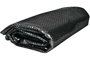 PLK Schwarze Oval Solarabdeckplane 3 x 5m für Pool | Wassererwärmung & Reinigung | Blasengeformte Polyethylen-Wärmedämmfolie für Nutzung erneuerbarer Energie | Schutz vor Verschmutzung