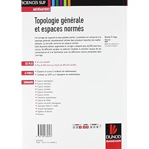 Topologie générale et espaces normés - 2e éd. - Cours et exercices corrigés Livre en Ligne - Telecharger Ebook