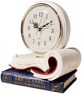 ZAZAZA Retro nostalgia sweep seconds silent do, old pound of resin carving table clock with Arabic numerals of the welcome