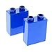 Produktbild 2 x Lego Duplo Bau Stein blau uni 1x2x2 Steine für Set 9227 10531 6052 5681 3595 42657 4066