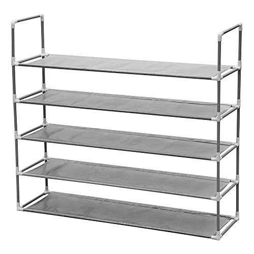 Yahee 10 Schicht Schuhregal Schuhschrank Schuhablage Schuhe DIY 175 cm x 100 cm x 29 cm - 5