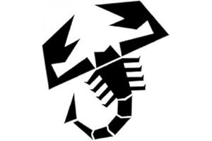 Galuisi Adesivo Sticker Scorpione Rally Racing (Bianco Lucido, Small 10 * 9,1 cm)