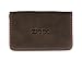 Produktbild Tasche für Scheckkarten und Visitenkarten original ZIPPO echt Leder Farbe Mocca Braun mit roter Steppnaht, Kartenhüllen / Ausweis / Führerschein