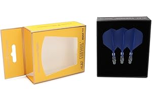 CUESOUL Rost T19 Eje y Vuelo de dardo Integrados, Forma estándar, Juego de 3
