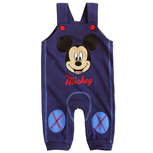 WS-108259- Disney Mickey Baby Dungarees Cotton Bodysuit (24 M/Navy )
