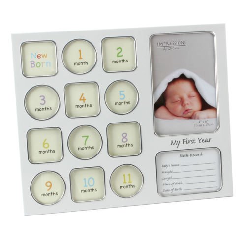 JULIANA 2 TONE SILVER PLATED FRAME - My First Year