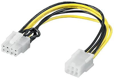 Goobay Wentronic 93635 Adaptateur PCI Express 6 broches vers PCI Express 8 broches Noir 1 pièce