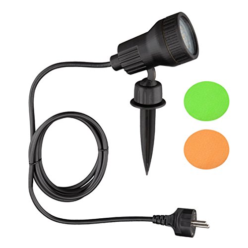 Trango 1-flammig LED Gartenstrahler Teichstrahler Wegbeleuchtung Wandleuchte inkl. LED Leuchtmittel warm-weiß TG3075 - 2