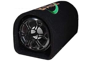 SHARD-LAB SUBWOOFER AMPLIFICATO AUTO 250w WOOFER 21cm (8") 210MM COFANO SUB CAR BLUETOOTH BAZOOKA BAZUKA ATTIVO CASA (ibrido)