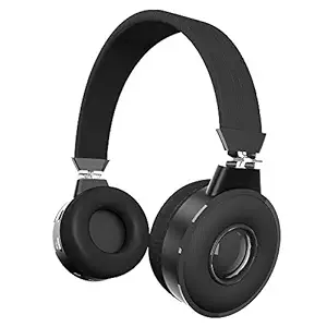 Zinq Beatle 5155 Wireless Bluetooth On Ear Headphone with Mic (Black)