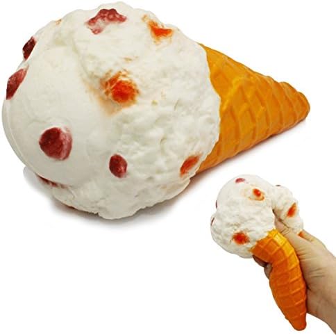 1pcs Jumbo Colossal Squishy Strawberry Cream Scented Slow Rising Baby Toys (Style A)