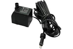 DIRECT GLOBAL TRADING 600 LPH Replacement Water Feature Pump with Light Offshoot (Low Voltage)