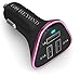 Price comparison product image THE #1 Rated Go Beyond (TM) 3 Smart USB Ports 5.2A 30W Universal High Speed Car Charger - Charging 3 Devices at Full Speed With Smart Sharing IC Intelligent (Black Pink)