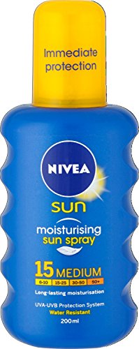 Nivea Sun Immediate Protection Moisturising Sun Spray SPF15 200 ml