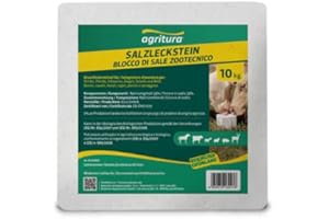 AGRITURA Blocco di Sale bianco 10kg - Sali Minerali Essenziali