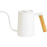 TIMEMORE 70THP002AA002 Fish Youth Pour-over Gooseneck Kettle, Beyaz, 700ml