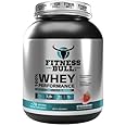 Fitness Bull 100% Whey Protein | Build & Maintain Lean Muscle | Supports Muscle Recovery & Performance | Micro-Filtered Whey Protein | Strawberry 5LB