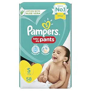 Pampers New Diapers Pants, Small (58 Count)