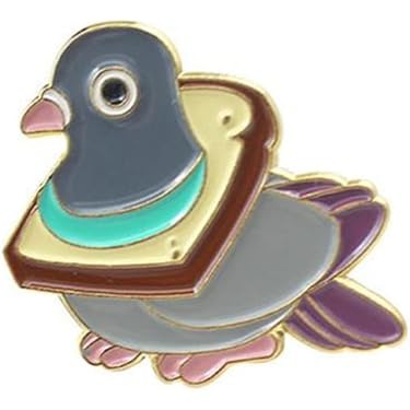 MOBUTOFU Spatz Brosche - Cartoon Anstecknadel Für Hemdkragen & Blusen