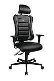 Moderner Gaming Chair mit höhenverstellbaren Armlehnen und verstellbarer Kopfstütze; Muldensitz mit Sitness-Gelenk für dreidimensionale Beweglichkeit der Sitzfläche, in der Höhe verstellbar