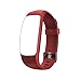 Produktbild endubro Ersatzarmband für D107Plus HR Letsfit | Delixiu | YAMAY | Lintelek | Miavogo | JELEGAN | Drillpro ID107Plus | Runme | Asialong | Aneken | Mpow (Rot)