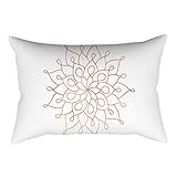 Yvelands Rose Gold Pink Kissenbezug Platz Kissenbezug Home Decoration (30cm x 50cm)