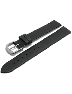 Meyhofer Uhrenarmband Nantes 12mm schwarz Kalb-Nappaleder Titanschließe glatt MyCrklb528/12mm/schwarz/oN