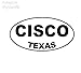 Produktbild Stycars® 14.9Cm*8Cm Cisco Texas Oval Car Sticker Vinyl Decal Black