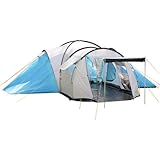 Skandika Toronto 8 - Tienda de campaña, color azul / beige, talla 590 x 590 cm