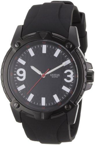 Guess Herren-Armbanduhr XL Verve Analog Kautschuk W10251G1 Guess Herren-Armbanduhr XL Verve Analog Kautschuk W10251G1