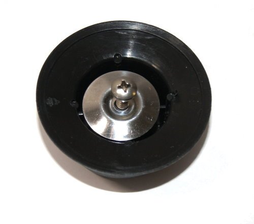 Kerafactum® Griff Set Ersatzgriff für Topfdeckel 3 Stück Deckelgriff Ersatzteil – Farbe: mattschwarz und Ø von 7 cm - 4