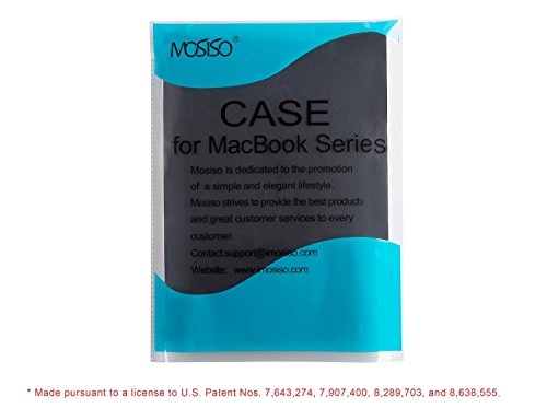 MOSISO Ultra Slim Plastik Hartschale Schutzhülle Hülle Snap Case für MacBook Pro 13 Zoll mit CD-ROM Drive (A1278), Schwarz - 6