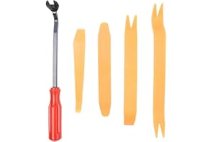 TADIPRI Kit Utensile Smontaggio per Rimozione Ricambio Riparazione Auto Cunei Plastica Leve Refit Set Auto Trim rimozione Installer Pry Strumento Attrezzi Universale Set cunei per modanature per auto 5pcs