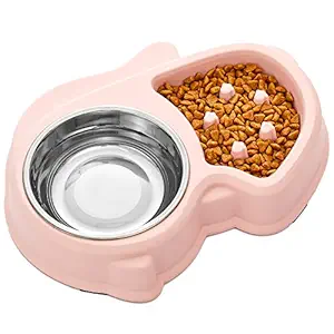 Flymoqi Slow Feeder Bowl for Small Dogs & Cats