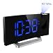 Produktbild Mpow® Wecker mit Projektion FM mit Doppel-Alarme, Digitaluhr mit Hafen von USB Ladekabel, Snooze-Funktion, Grand Ecran LED DE 5 Zoll mit Dimmer, Sleep-Timer, 12/2