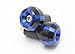 Magideal Motorcycle Cycle Bike Aluminum Handle Bar Ends Grips Plugs Caps Blue RS.395.00
