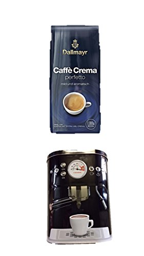 Dallmayr Crema for you perfetto mild und aromatisch 1.000g in Bohne NEU noch mehr Crema ... + + Kaffeedose neu 3 D Design schwarz