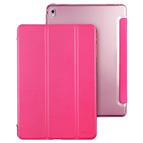 iPad Pro 9.7 Hülle, ESR® Yippee Series Auto aufwachen / Schlaf Funktion Wickelfalz Ledertasche mit Lichtdurchlässig Rückseite Abdeckung Leichtgewicht Schutzhülle für iPad Pro 9.7 Zoll (Rose Rot) - 8