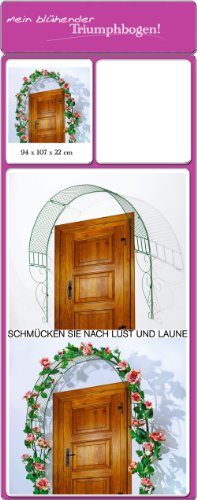 Rosenbogen Rankhilfe Torbogen Triumphbogen Rankgitter Kletterhilfe Rankbogen Rosen Bogen Metall - 2