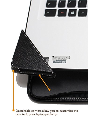 Broonel - Contour Series - Black Heavy Duty Leather Protective Case Cover For The ASUS Laptop X507UA