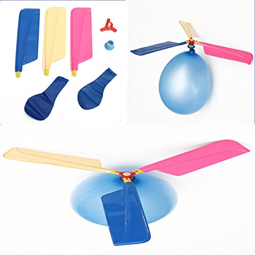 Gazechimp 1 Stück Klassischer Ballon Hubschrauber Luftballon für Kinder Lustiges Spielzeug - 8