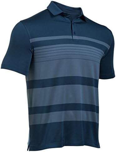 Under Armour 2016 Mens HeatGear Even Polo - Blackout Navy/Slate Blue - L