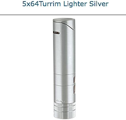 XIKAR 5x64 Turrim™ Silver Double Jet Flame Lighter New Gift Boxed