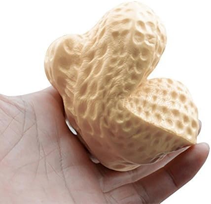 Relaxed Squeeze Toy, Tasmine Squishy Scented Slow Rising Squeeze Peanut Phone Straps Ball Chains Decompression Toys (Khaki)