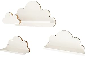 MOLILAND Laguna Elegance-3 Ripiani, Legno, Bianco, Taglia Unica