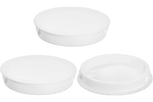 QUARKZMAN 3 stycken 60 mm (2–3/8 tum) täcklock för borrhål nylon